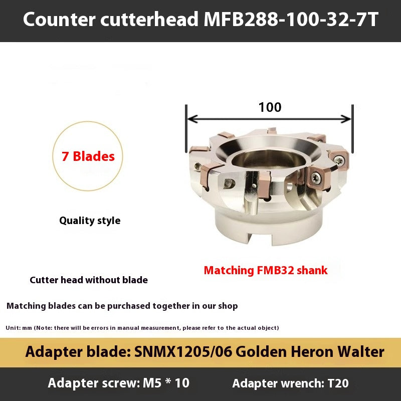 1114-88 Degree MFB288 Fast Feed Double Sided Milling Cutter Block Heavy Duty Face Milling Cutter Block MFSN Flying Cutter Block SNMU1206 Shandong Denso Pricision Tools Co.,Ltd.
